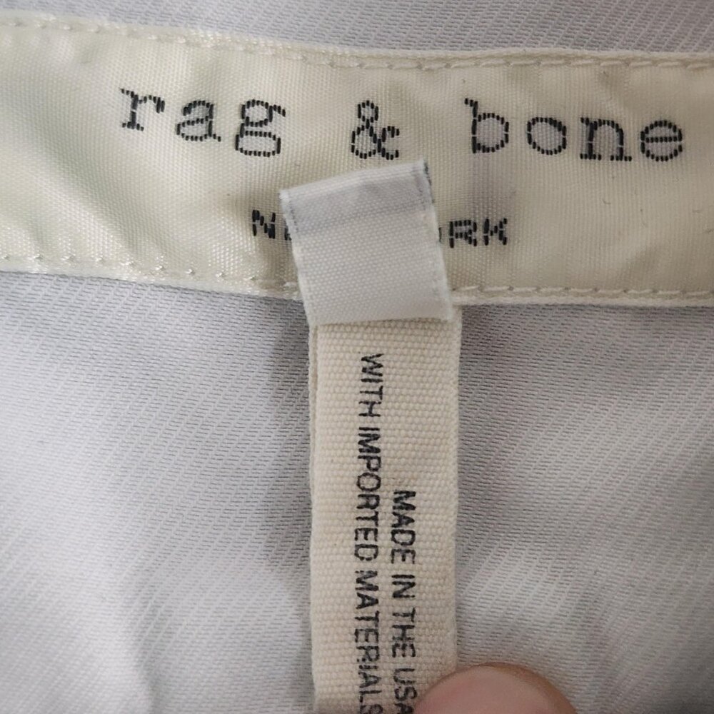 rag & bone Light Blue Short Sleeve Button-Down Shirt - Picture 5 of 12